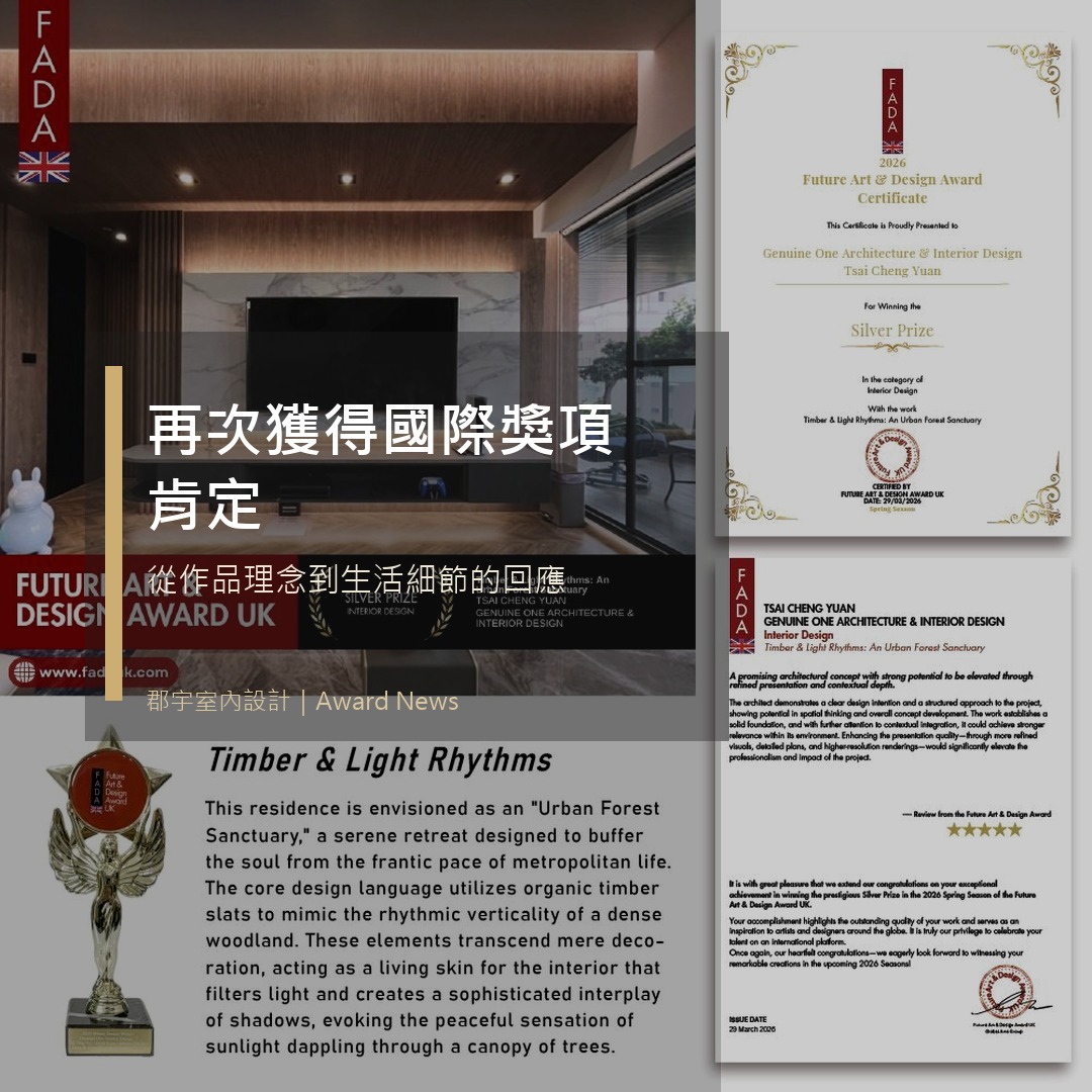 很開心能再次獲得國際獎項的肯定 獎項報導主圖