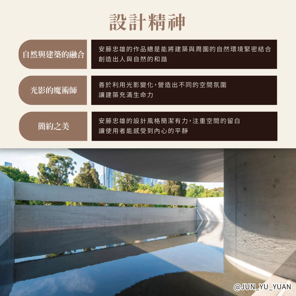 日式設計精神資訊圖，水庭曲牆與自然光